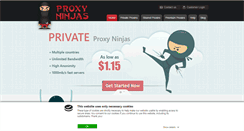 Desktop Screenshot of ninjasproxy.com
