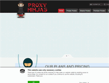 Tablet Screenshot of ninjasproxy.com